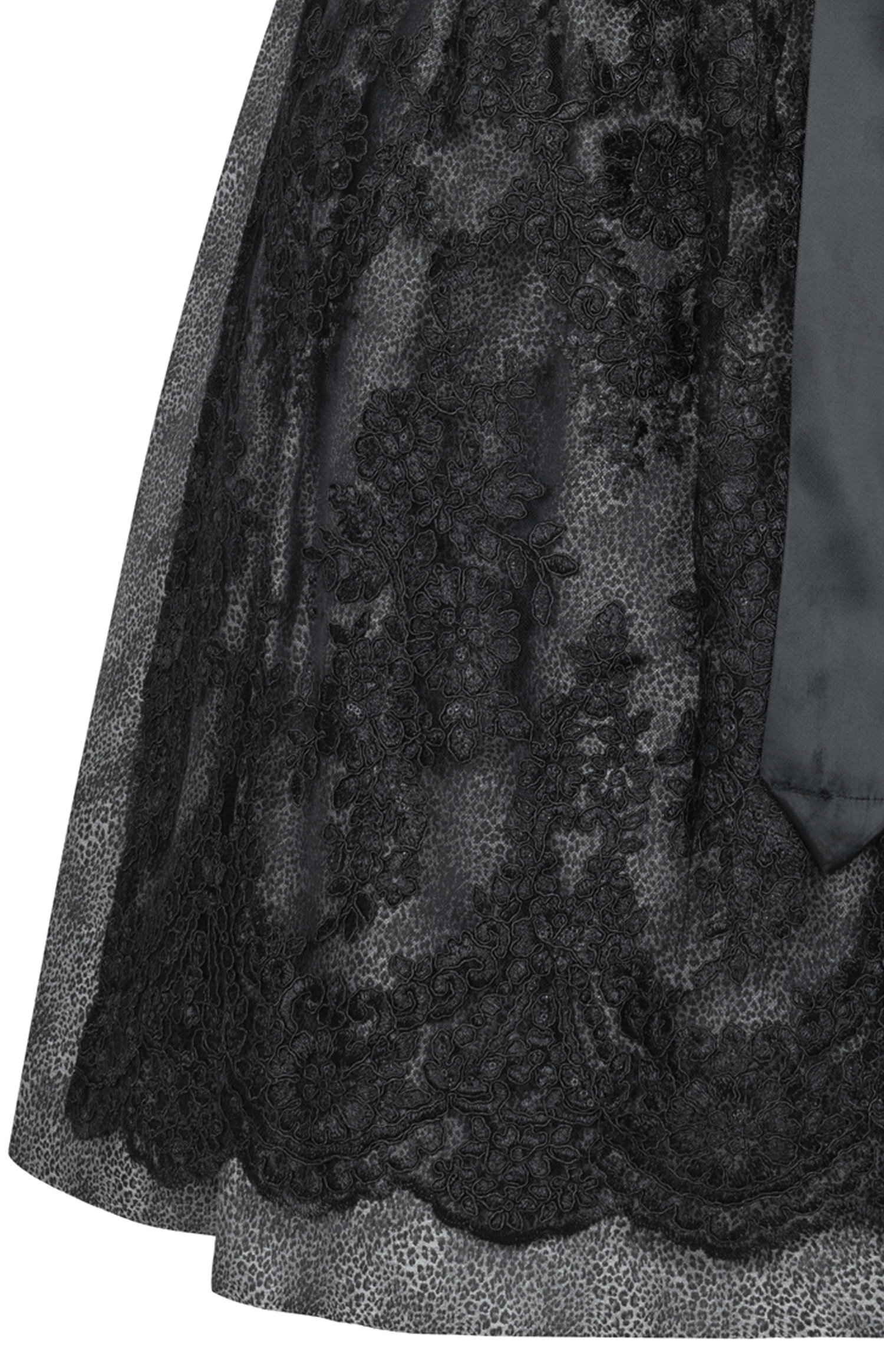 Midi Dirndl Leo in Silber von Nübler