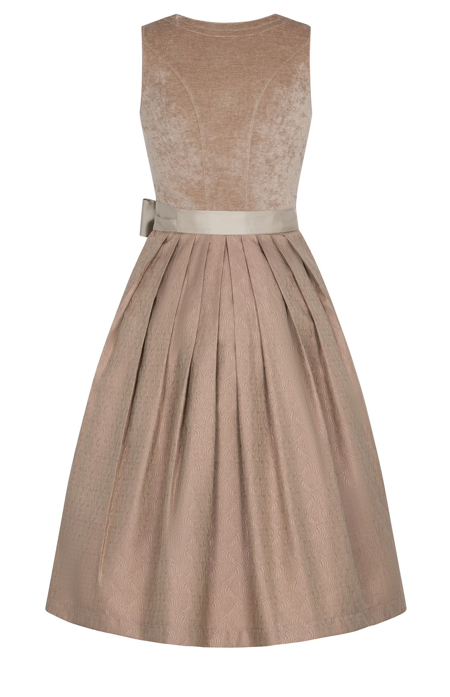 Midi Dirndl Klarissa in Karamellbeige von Nübler