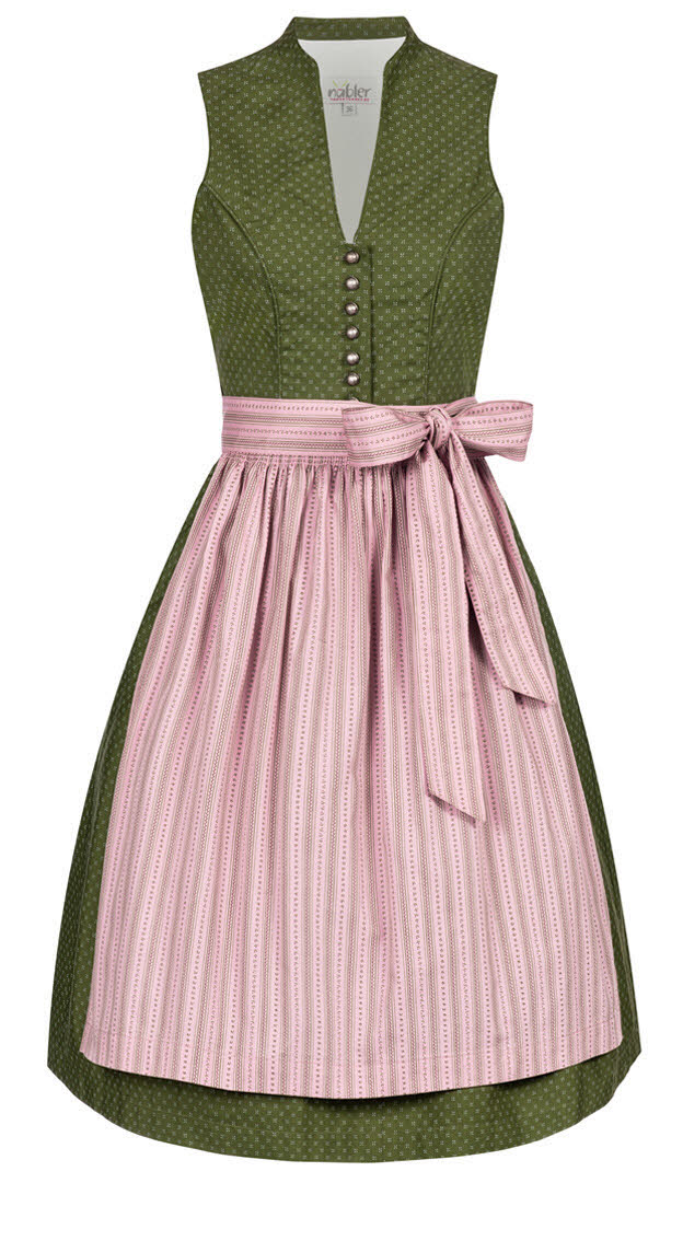 Dirndl midi Rita in Oliv von Nübler