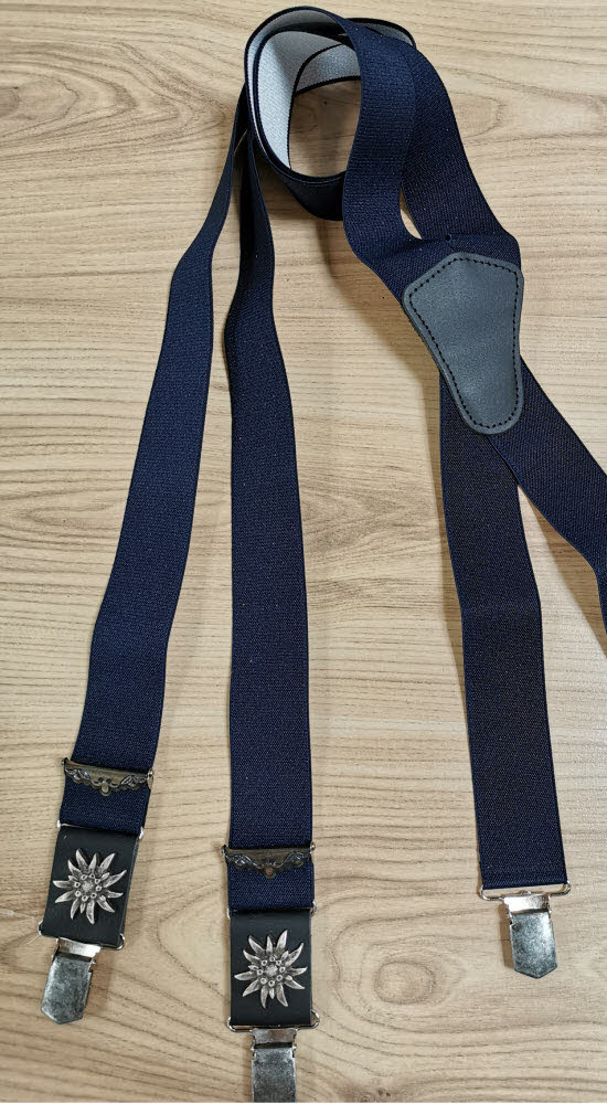 Trachten-Hosenträger in Blau von Marschall