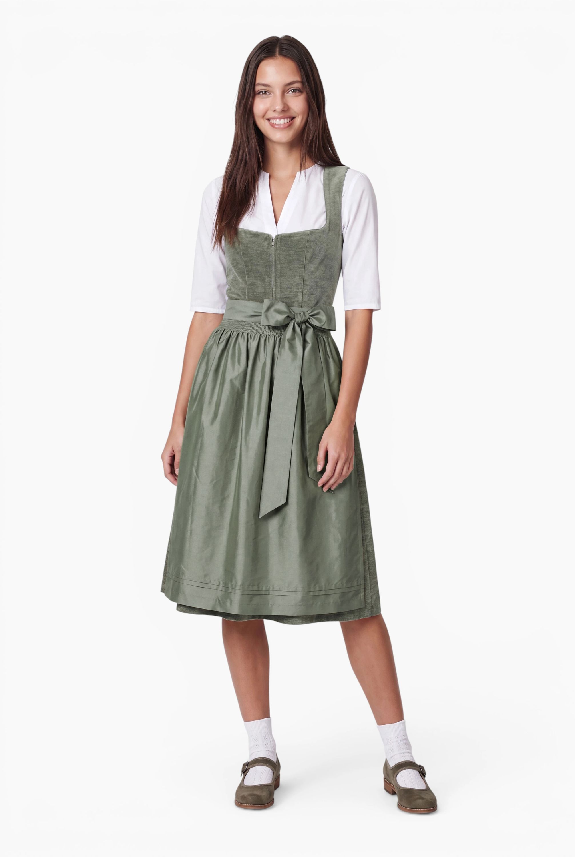 Mididirndl Kira  in Salbei