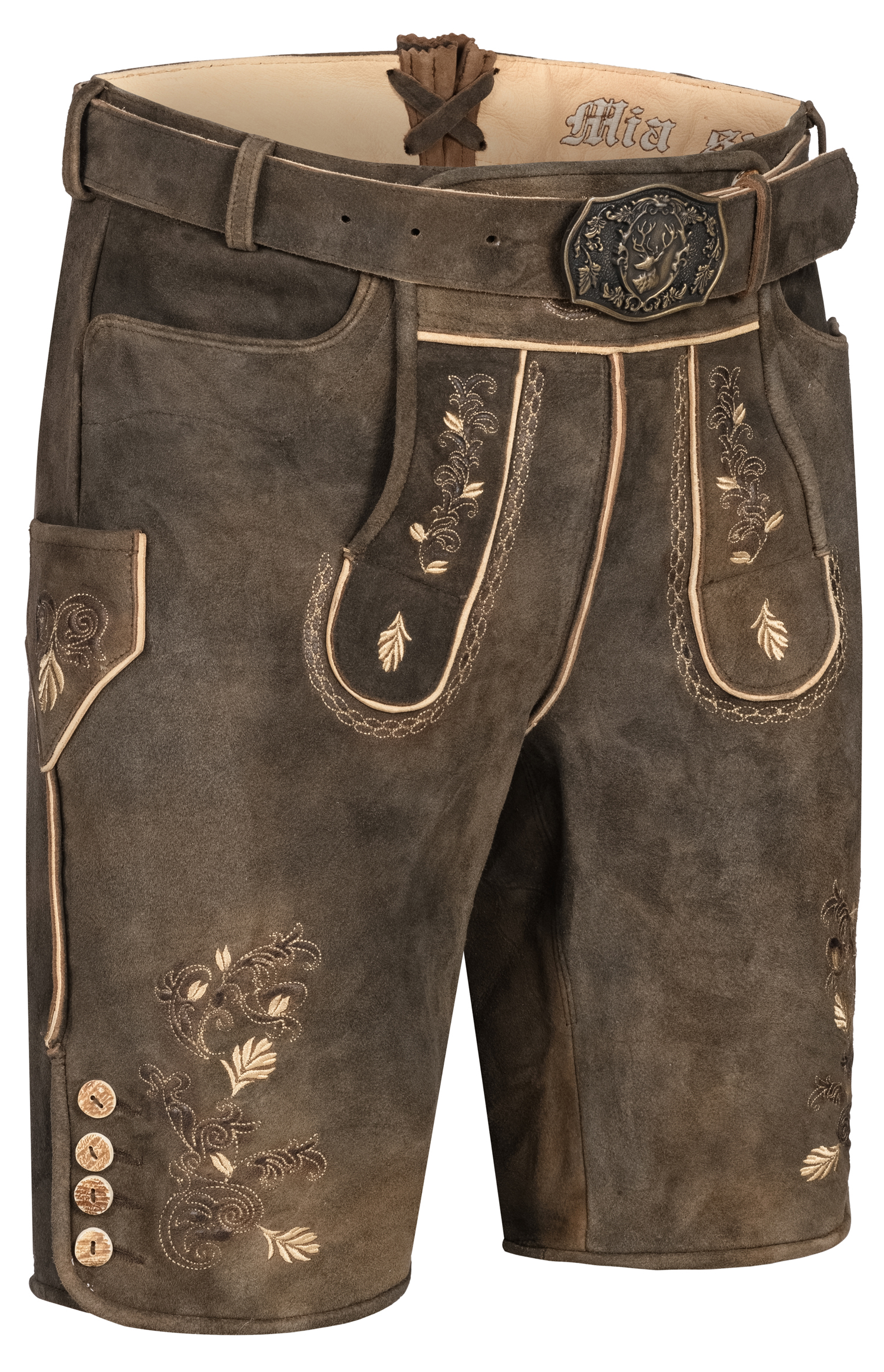 Lederhose Arnold in Mocca von Nübler