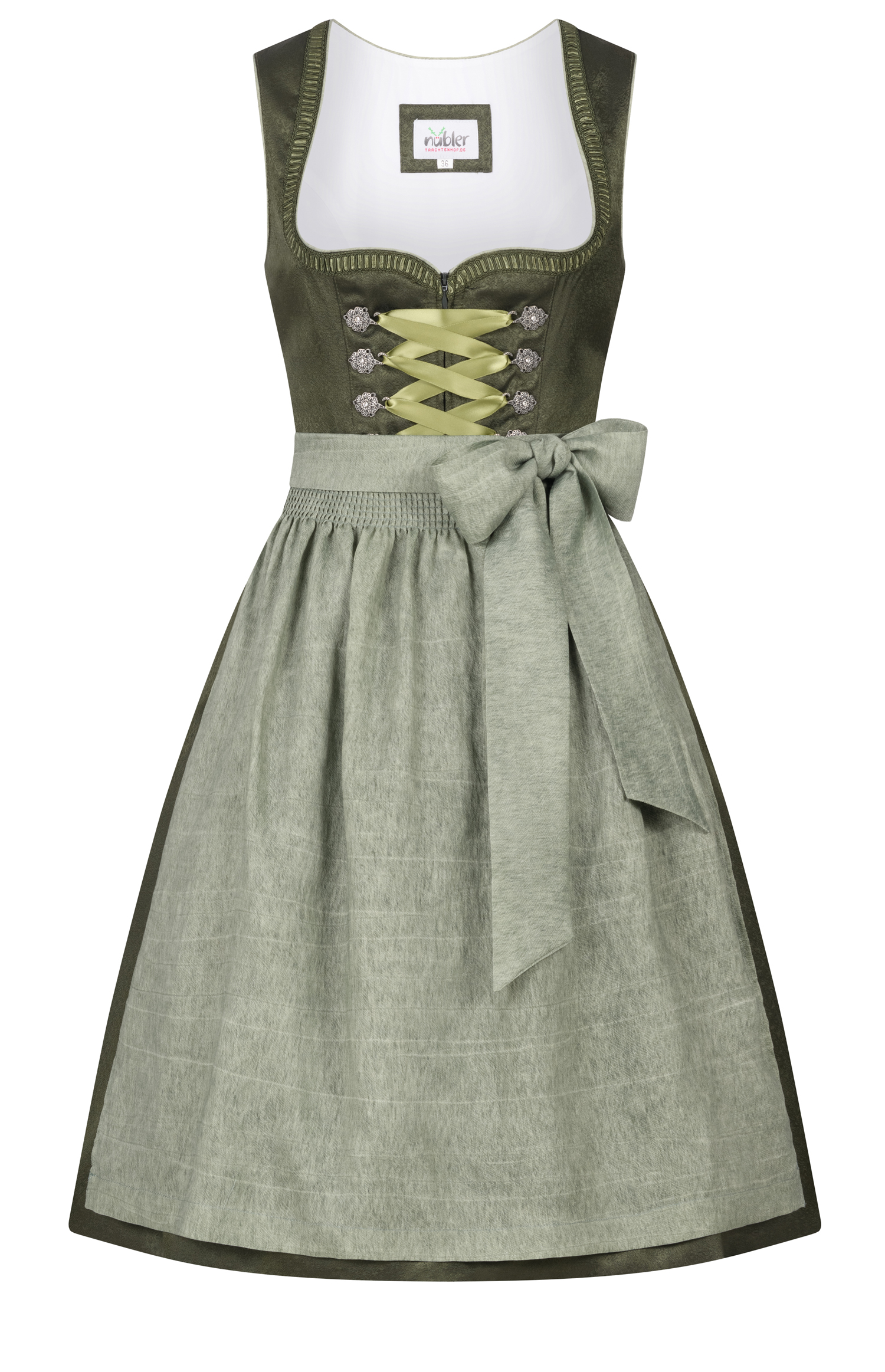 Midi Dirndl Ginger in Grün von Nübler