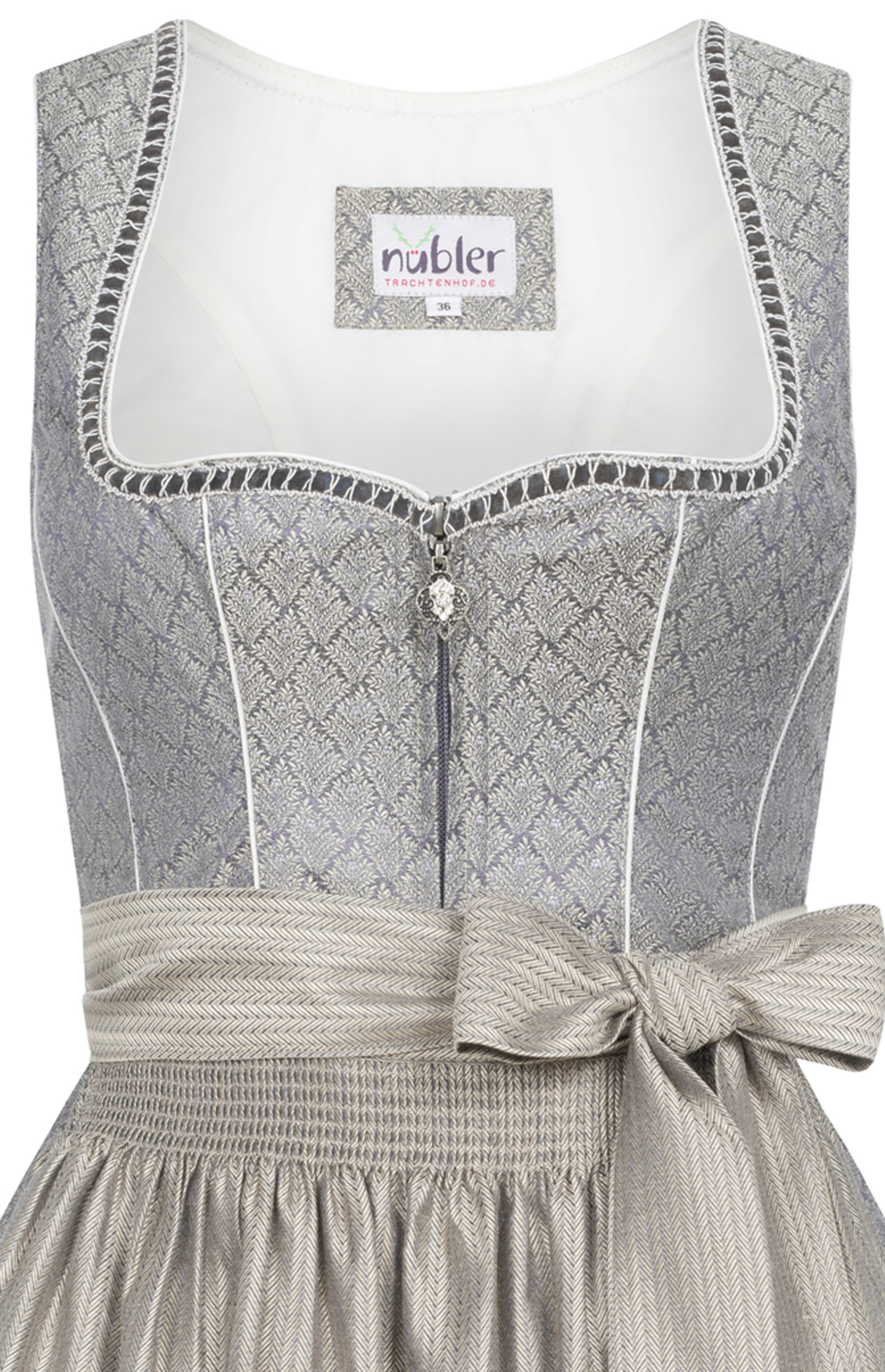 Midi Dirndl Georgina in Graphit von Nübler
