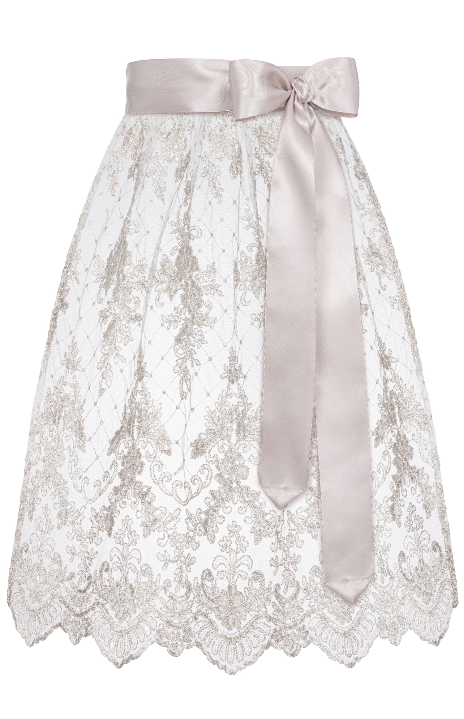 Dirndlschürze Geelke in Taupe von Nübler
