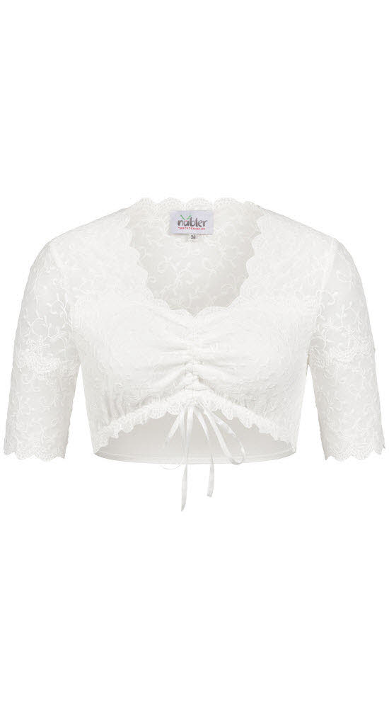 Dirndlbluse Kurzarm Nena in Creme von Nübler