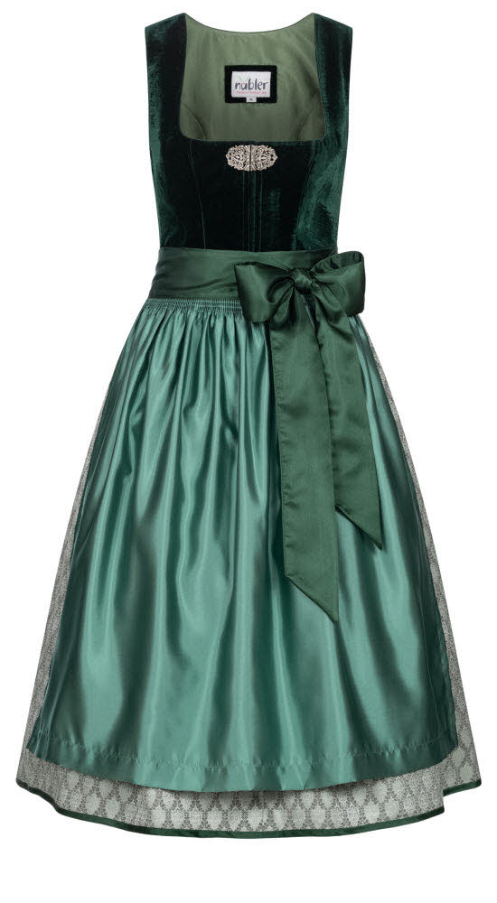 Dirndl midi Malies in Dunkelgrün von Nübler