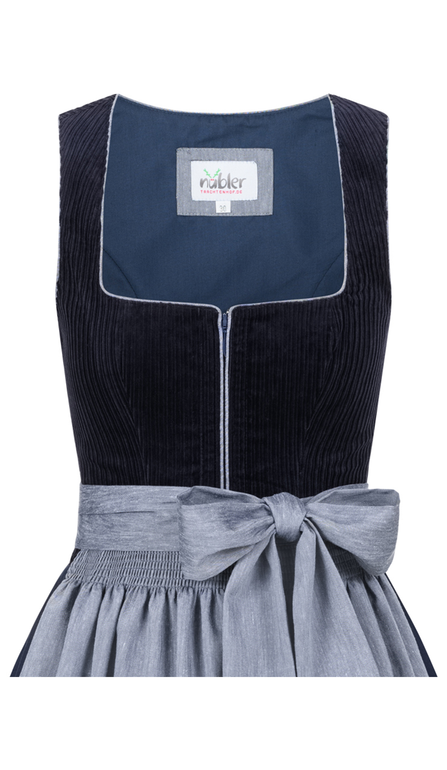 Mini-Dirndl Florentine in Royalblau von Nübler