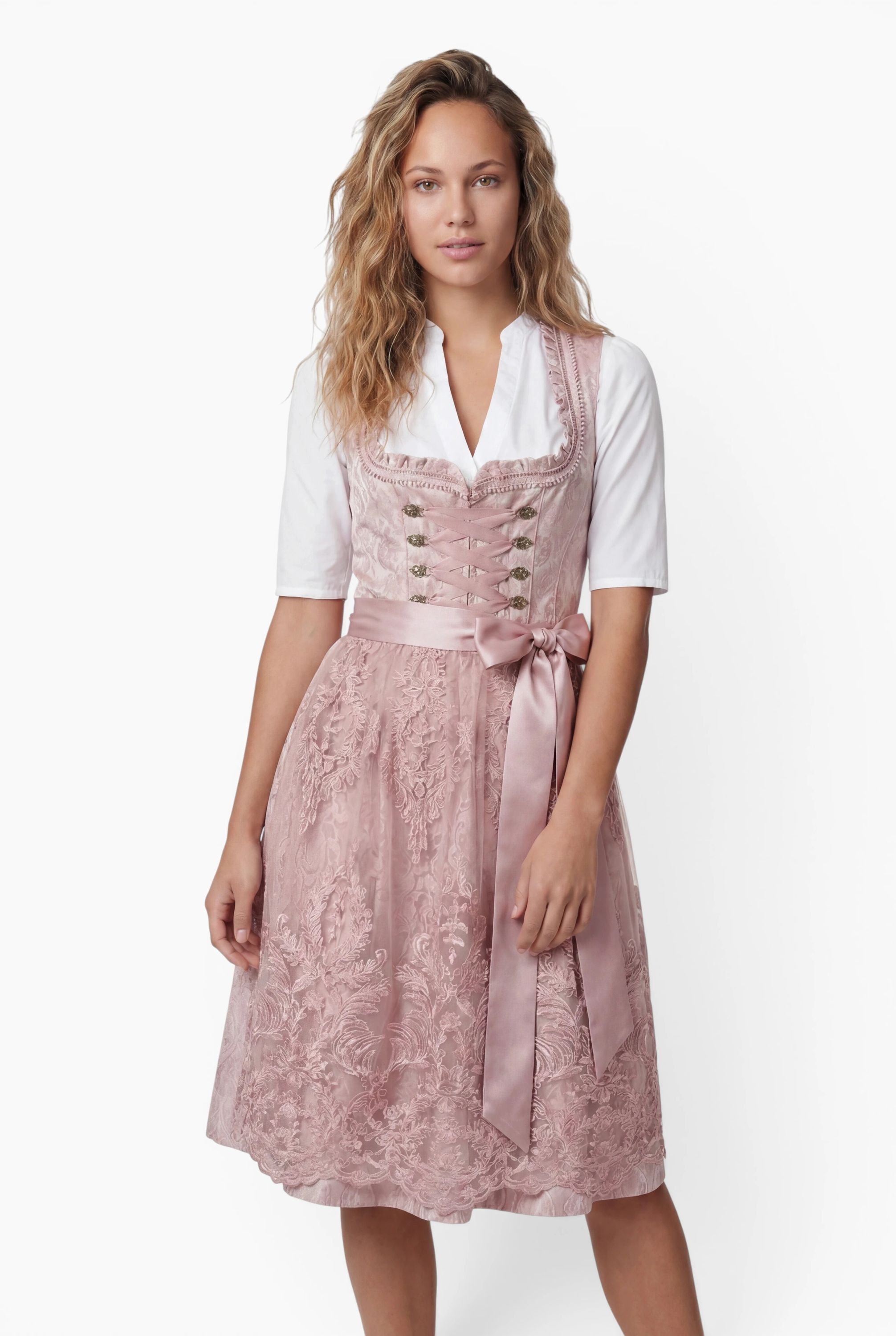 Minidirndl Karoline in Taupe