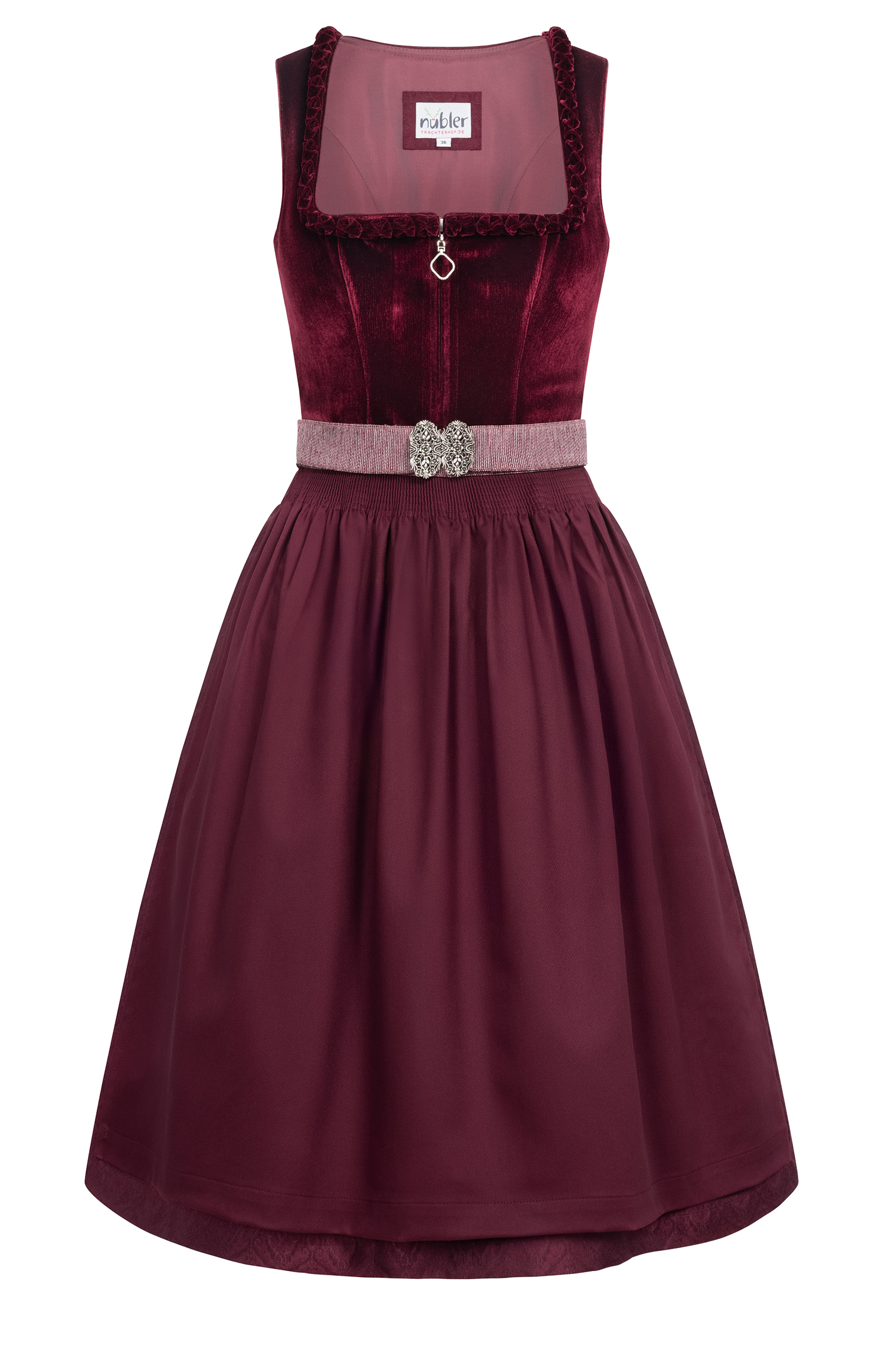 Midi Dirndl Kalere in Beere von Nübler