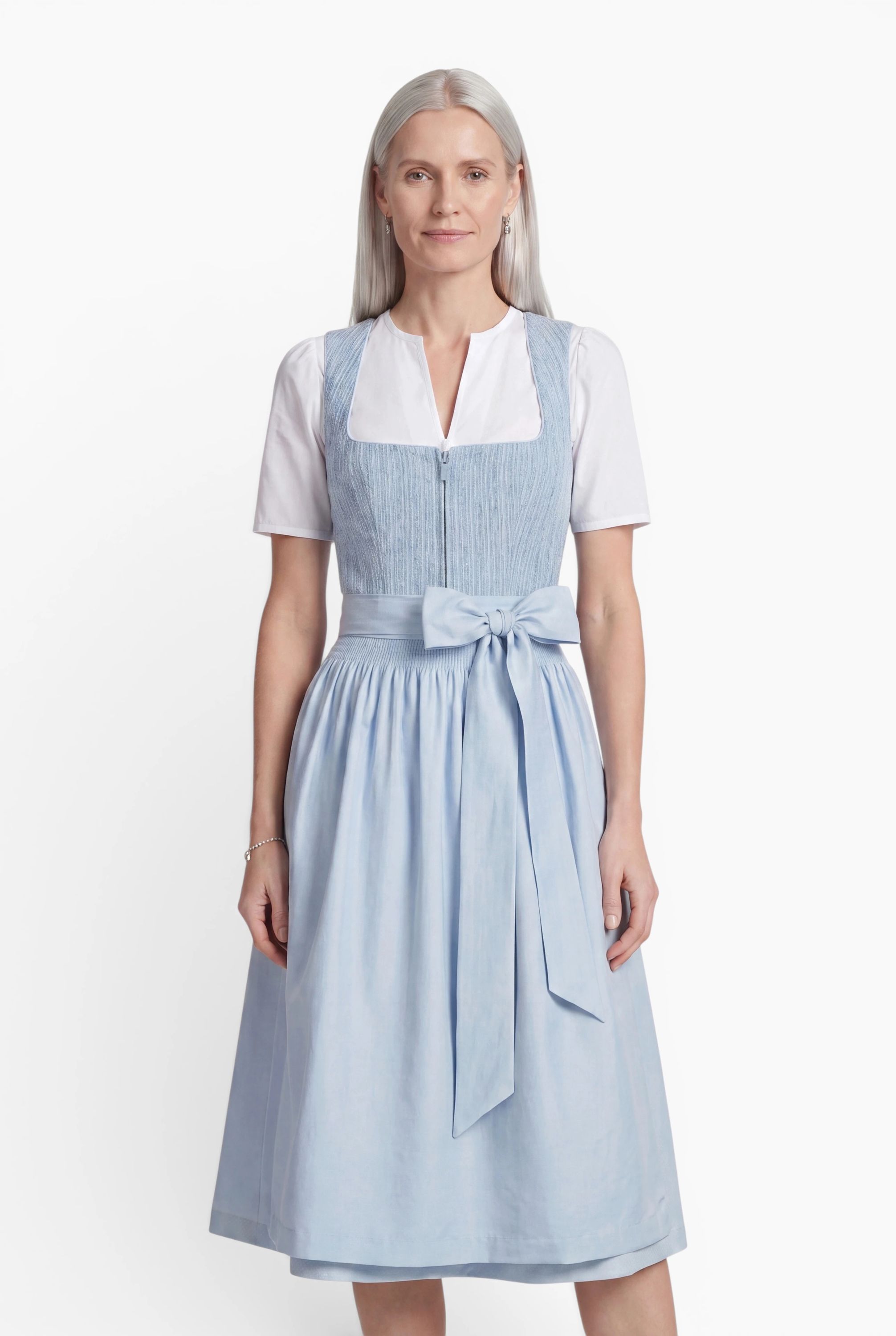 Mididirndl Katherina in Hellblau
