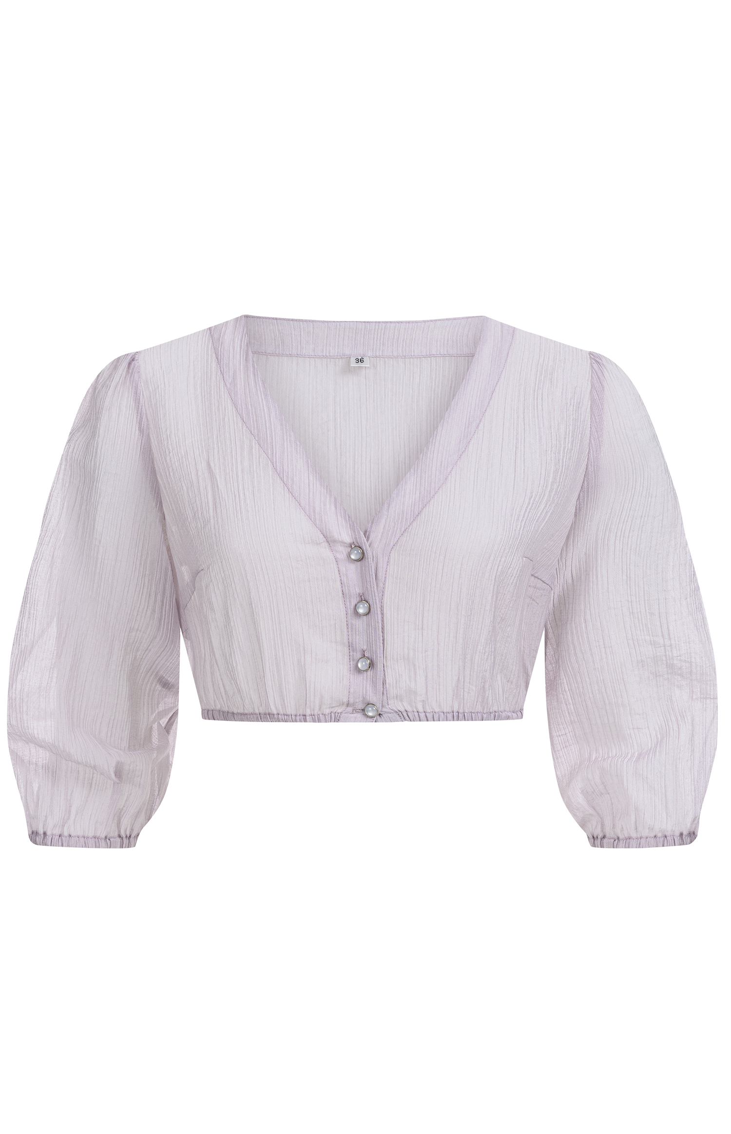 Dirndlbluse Alia in Fliederpastell von Nübler