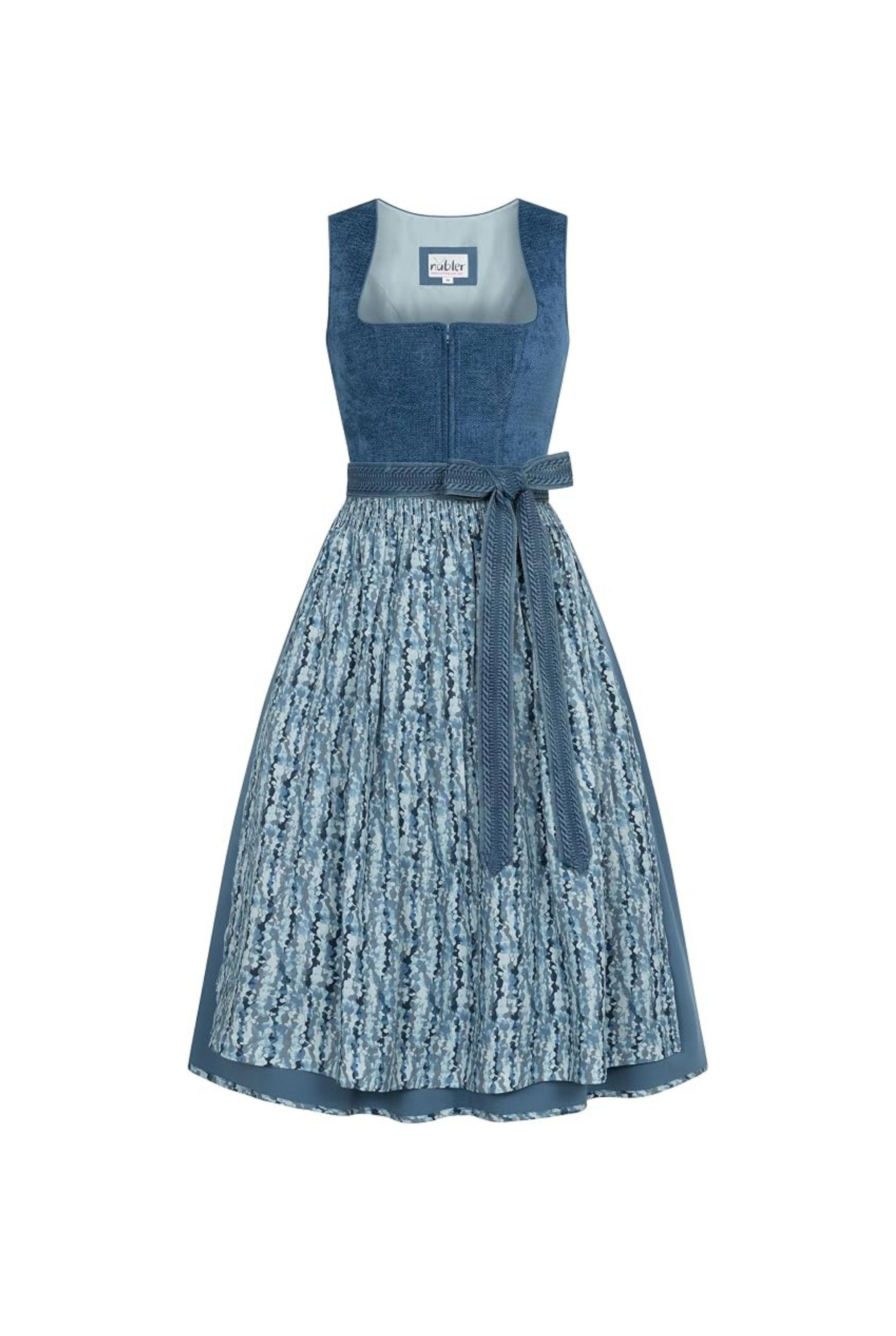 Midi Dirndl Kalea in Kornblume von Nübler