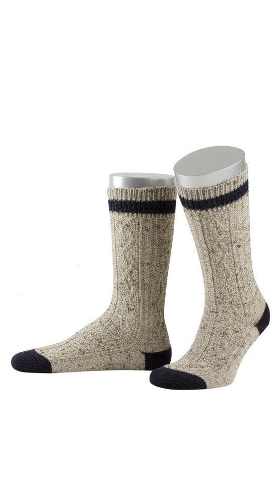 Herren Socken Paul in Natur-Braun meliert von Dirks