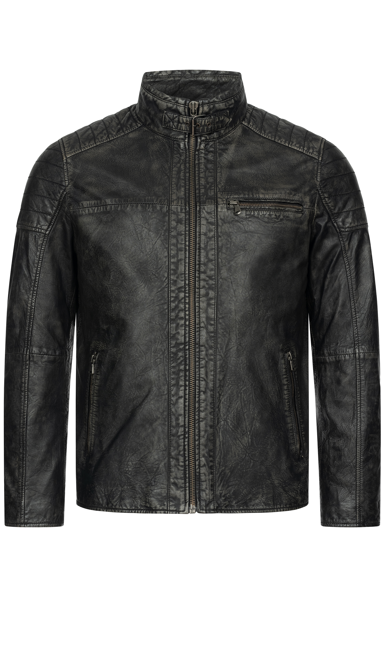 Lederjacke Yanis in Anthrazit von Nübler Lederjacke Yanis in Anthrazit von Nübler