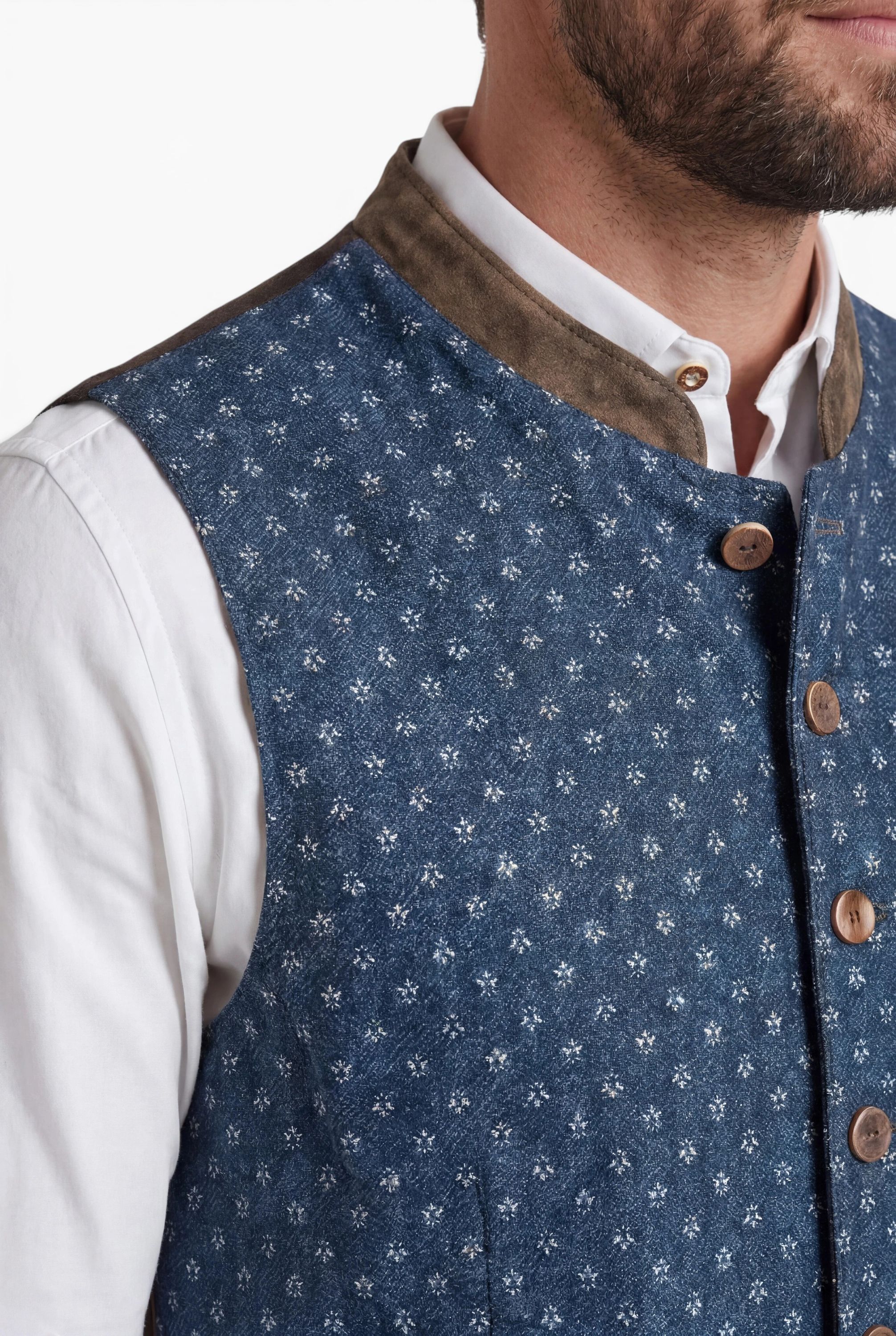Trachtengilet Kurt in Blau