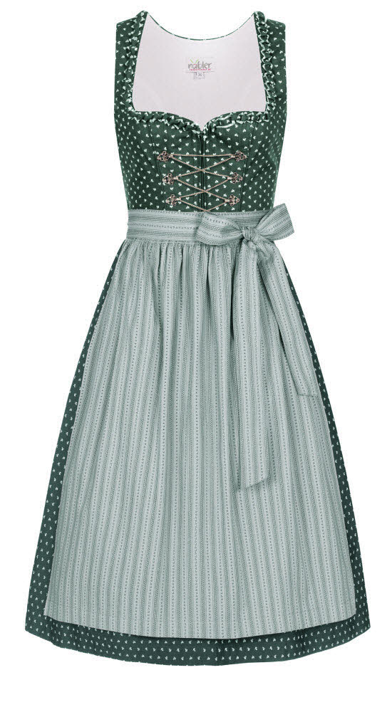 Damen Dirndl midi im Landhausstil, Rocklänge 70cm