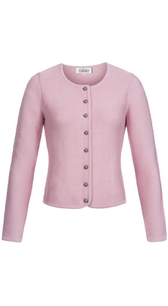 Strickjacke Langarm Anni in Rosa von Nübler