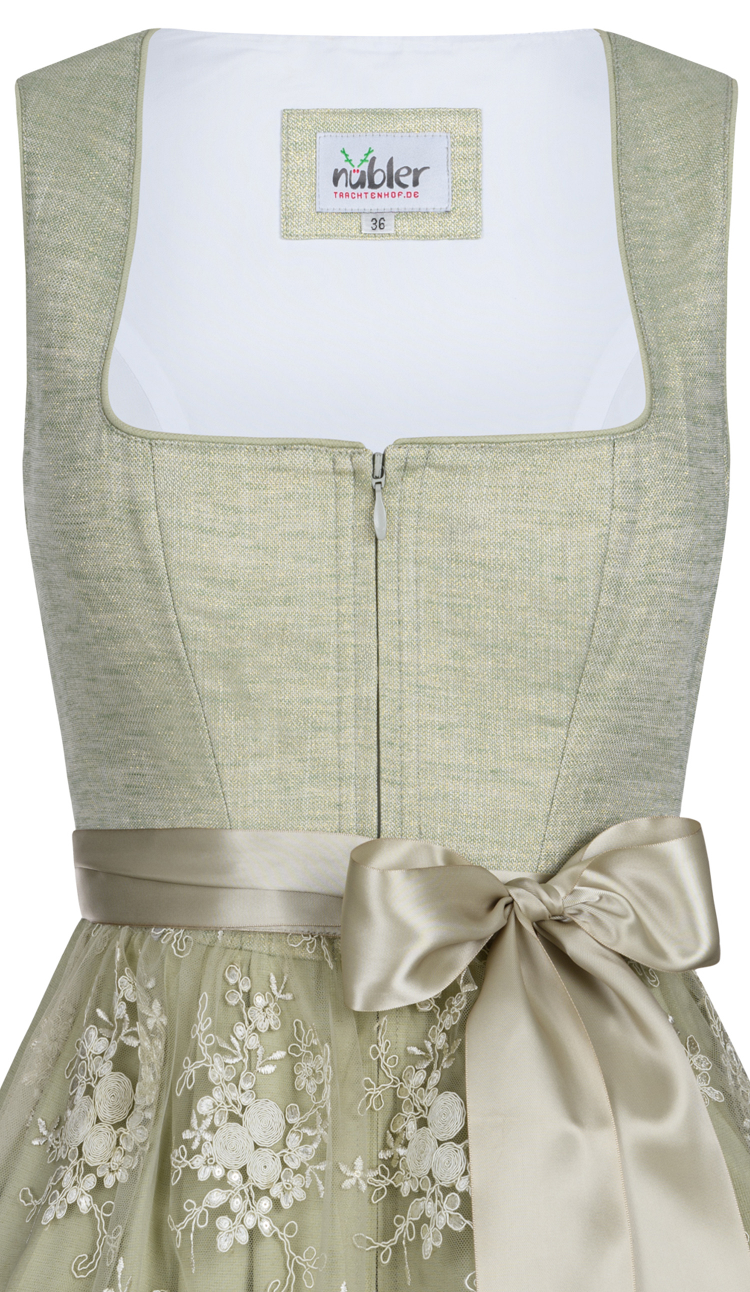 Mini Dirndl Kisha in Lindgrün von Nübler