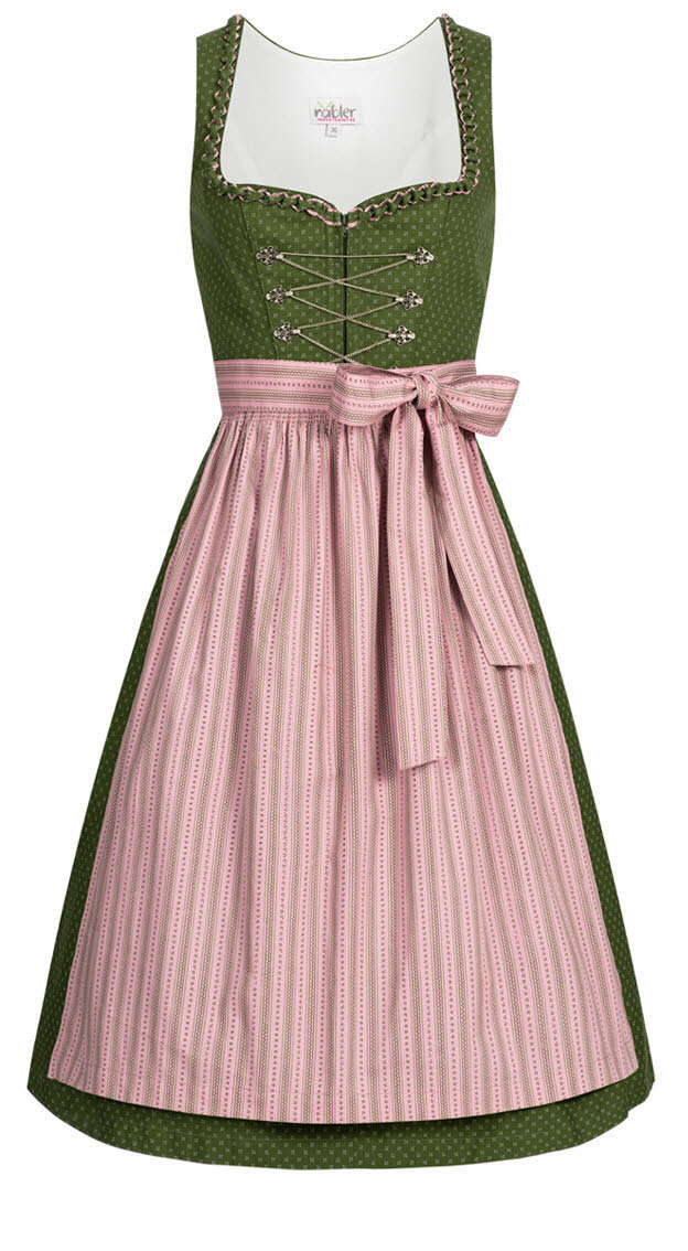 Dirndl midi Thea in Oliv von Nübler