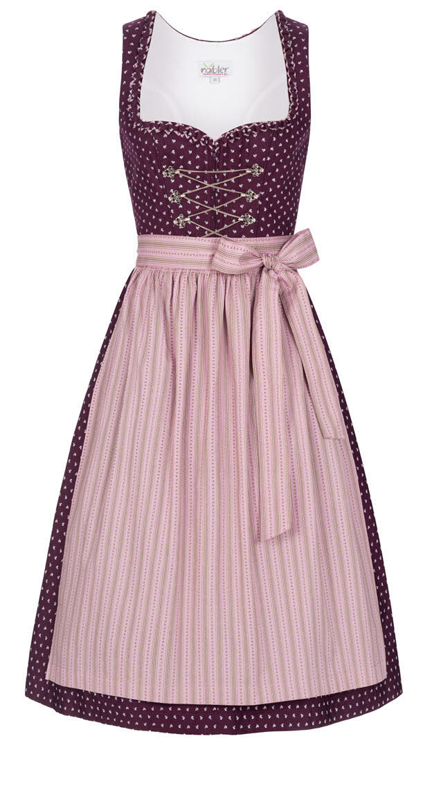 Dirndl midi Thea in Weinrot von Nübler