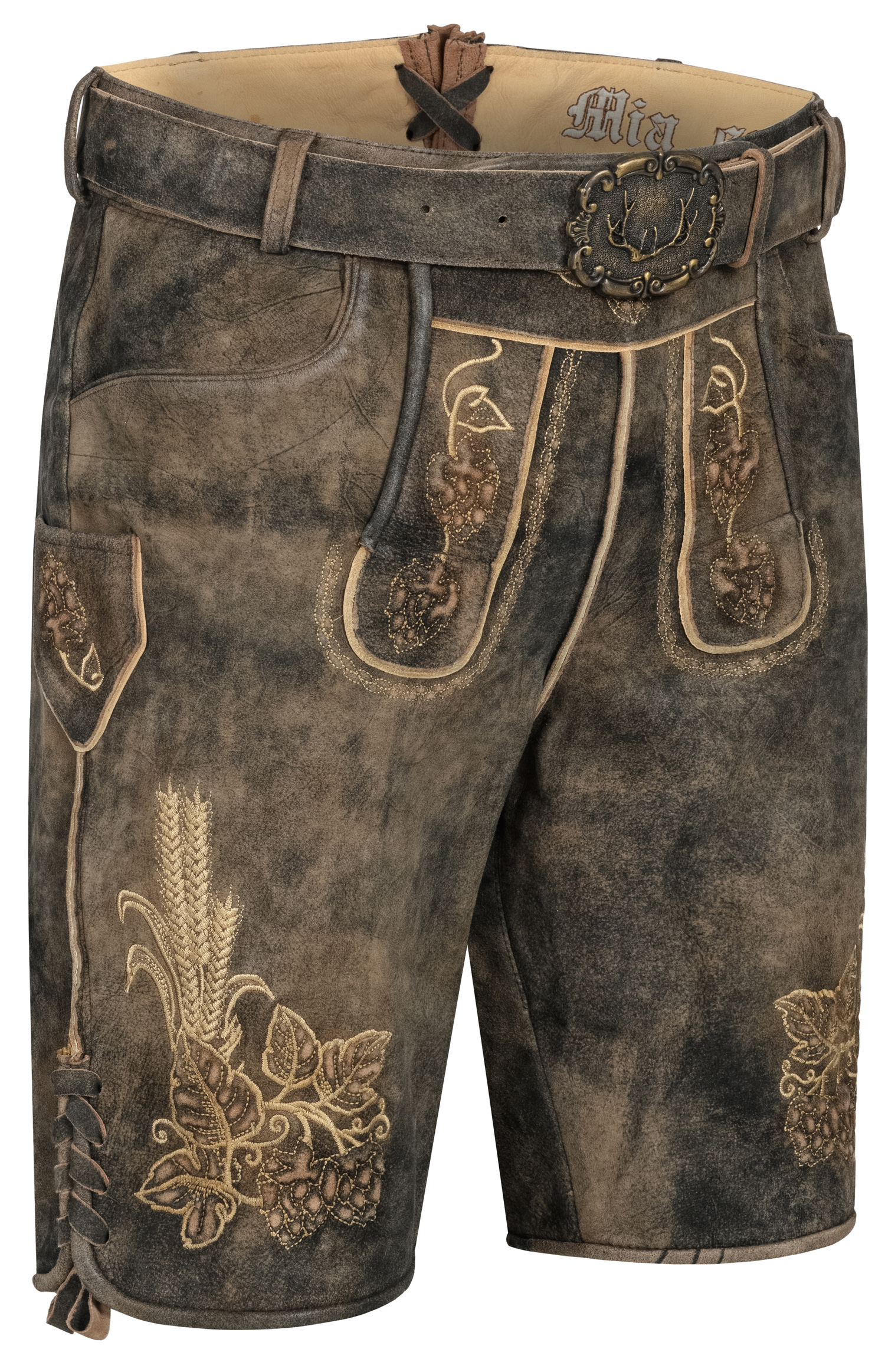 Lederhose kurz Kuno Smoke