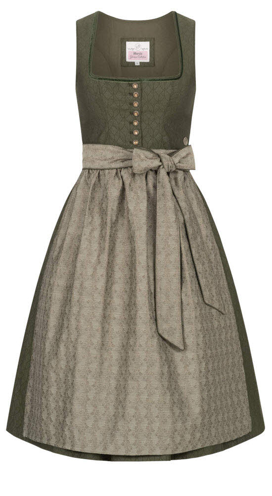 Midi Dirndl Lina in Efeu von Marjo