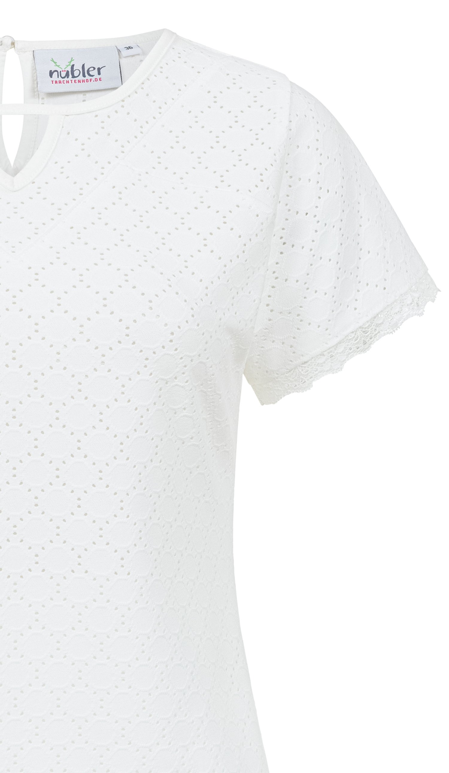 Trachtenbluse Brigitte in Creme von Nübler
