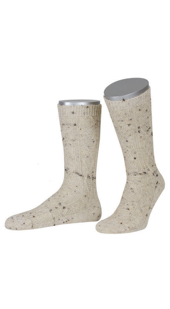 Herren Socken Max in Natur meliert von Dirks Herren Socken Max in Natur meliert von Dirks