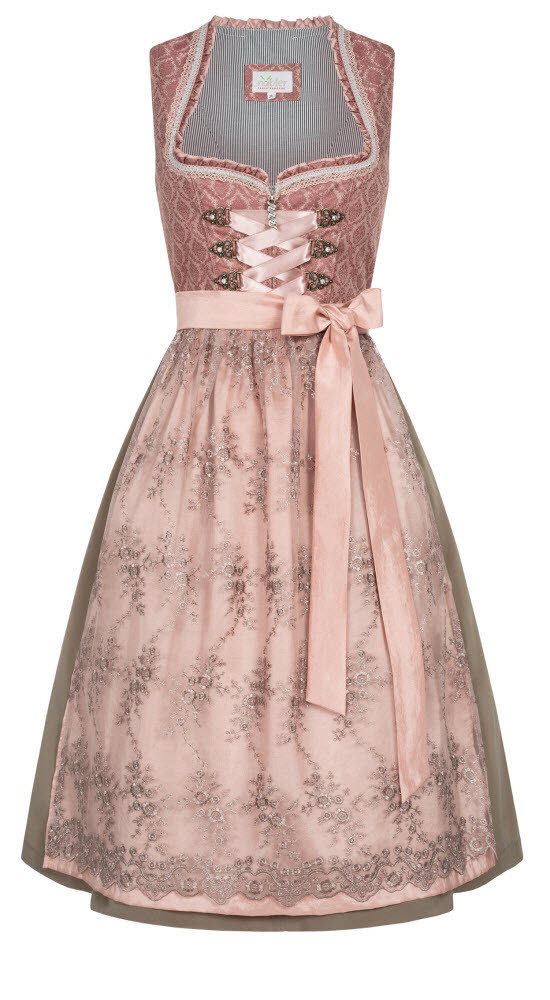 Dirndl midi Pia in Rosa von Nübler