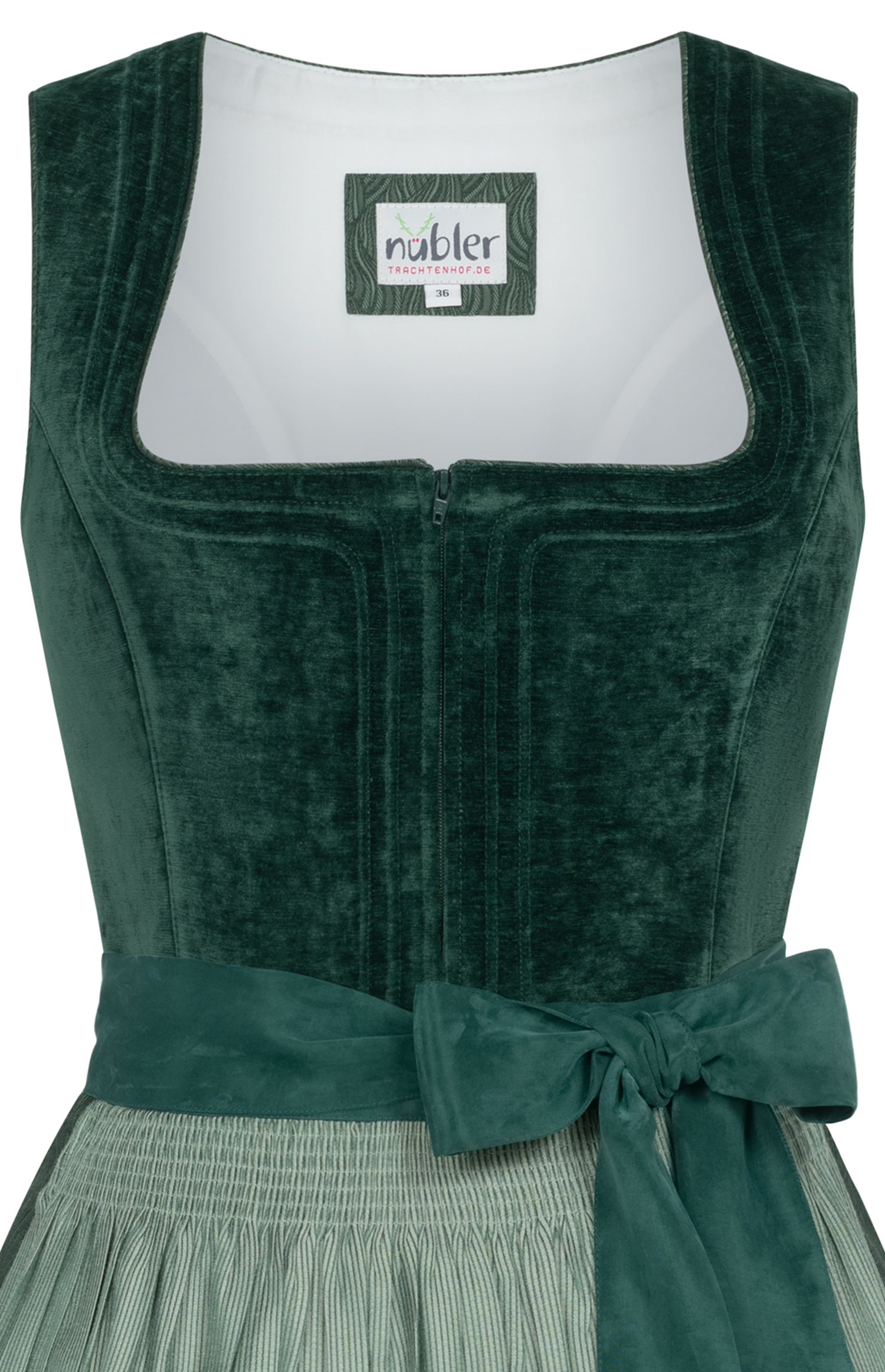 Midi Dirndl Klarissa in Tanne von Nübler