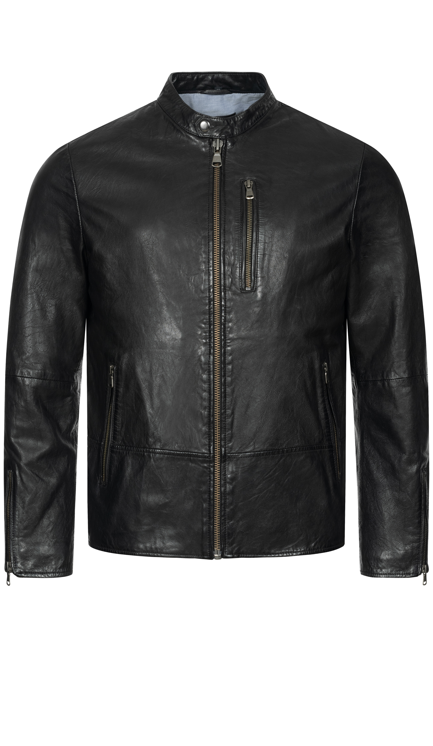 Lederjacke Finn in Schwarz von Nübler Lederjacke Finn in Schwarz von Nübler