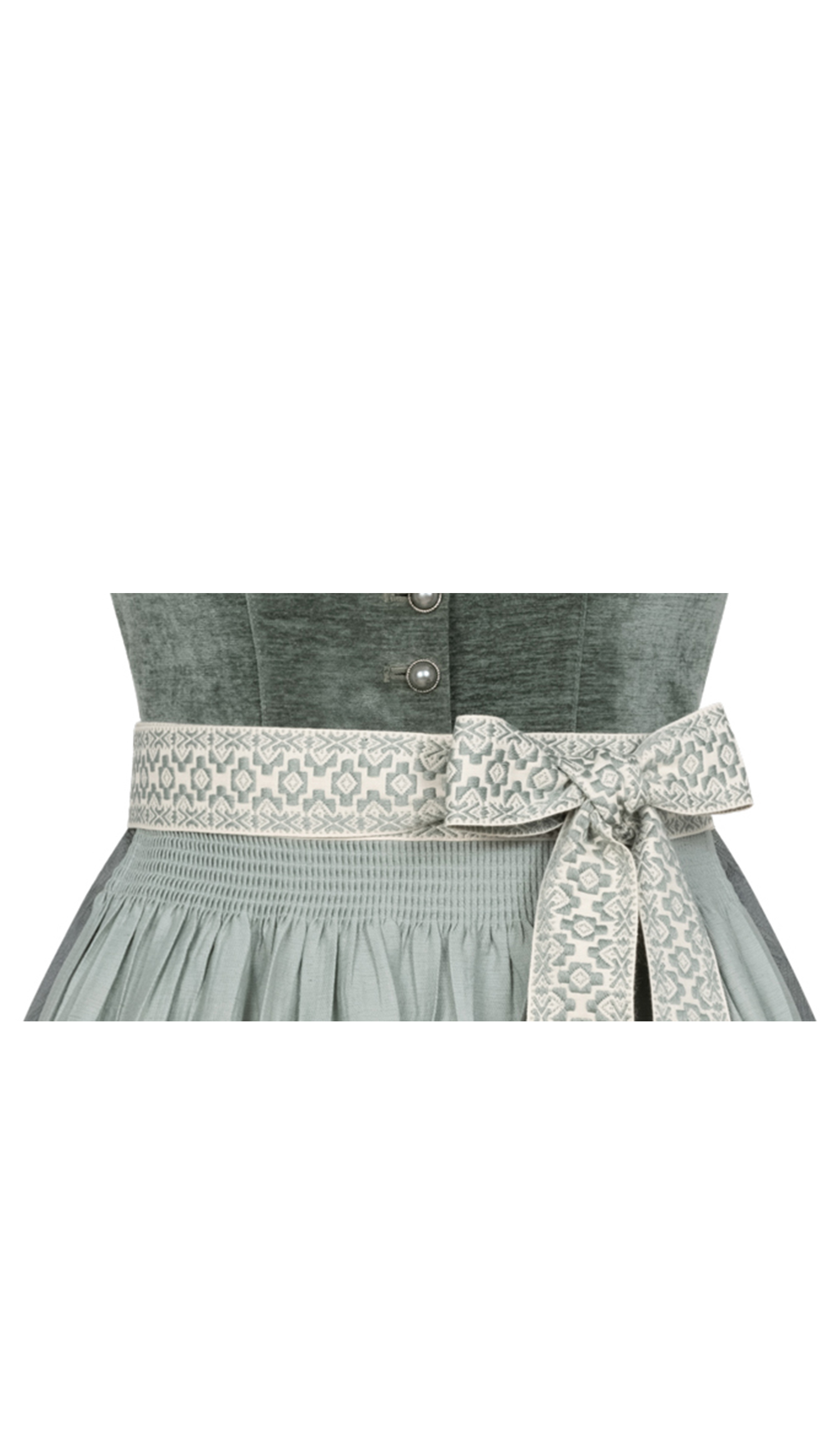 Midi Dirndl Kate in Salbei von Nübler