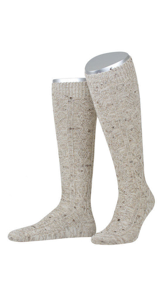 Herren Kniestrümpfe Hannes in Beige von Dirks Herren Kniestrümpfe Hannes in Beige von Dirks