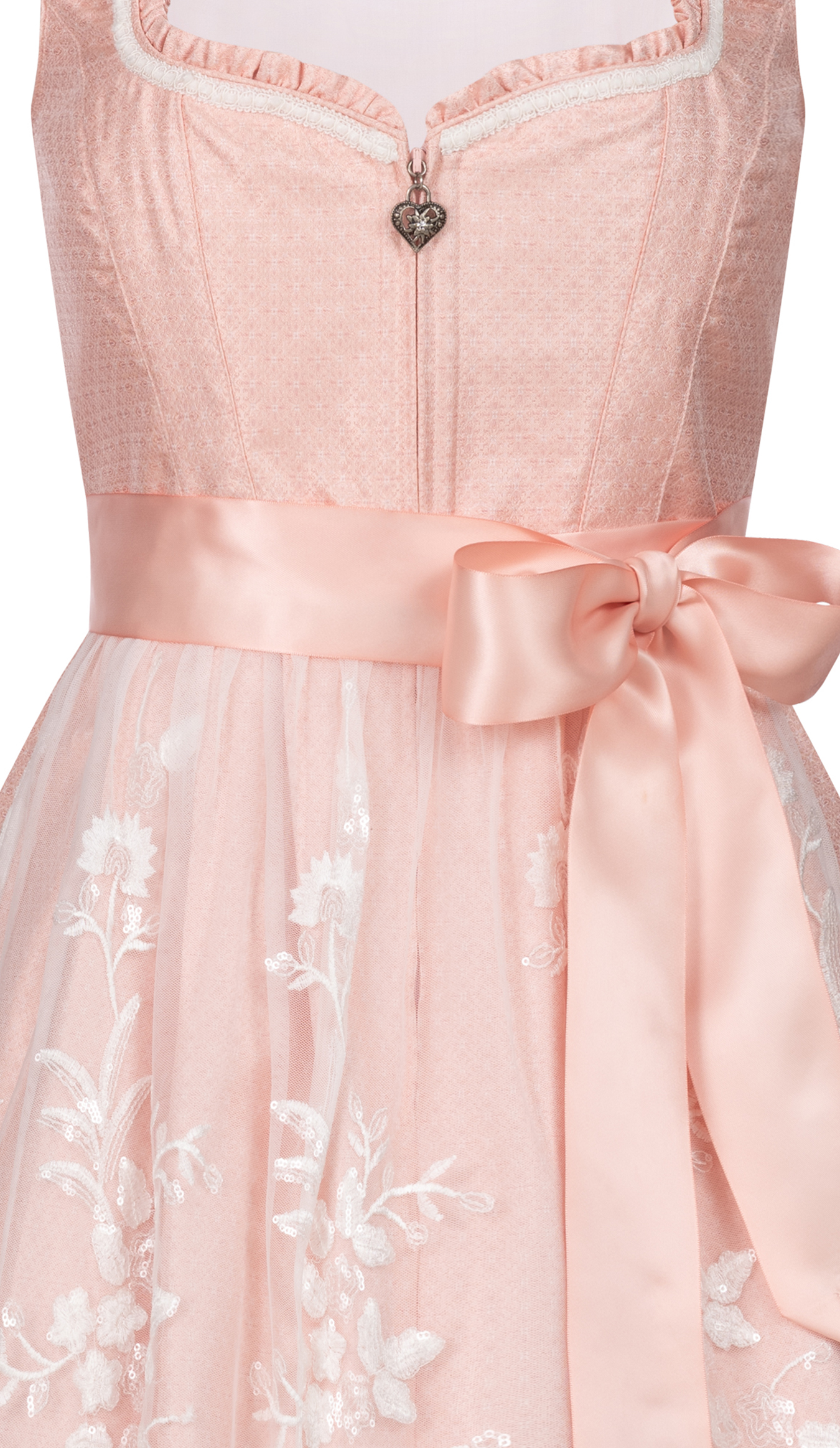Midi Dirndl Gardi in Peach von Nübler