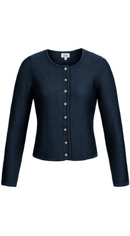 Strickjacke Langarm Anni in Marine von Nübler