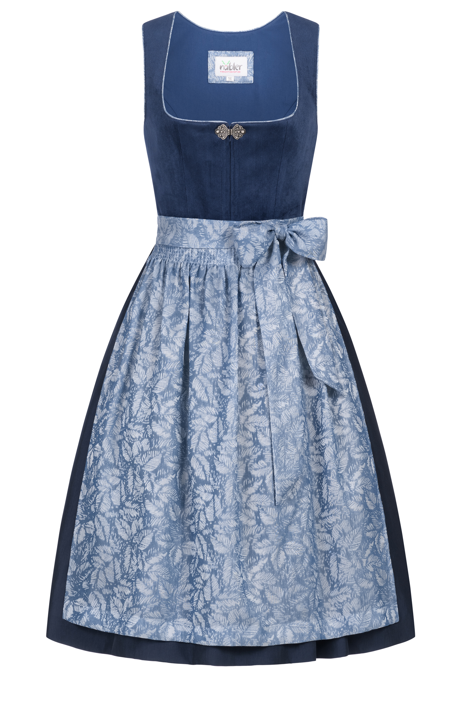 Midi Dirndl Gemma in Blau von Nübler