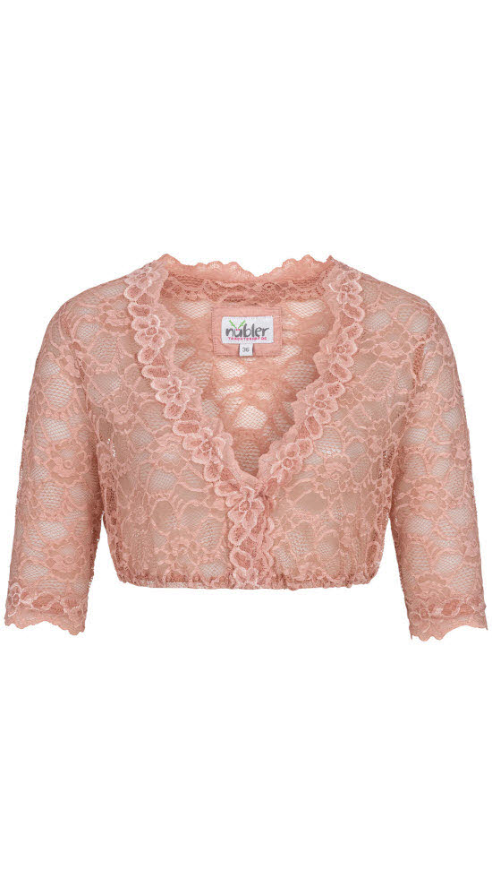 Dirndlbluse 3/4 Arm Laura in Rose von Nübler