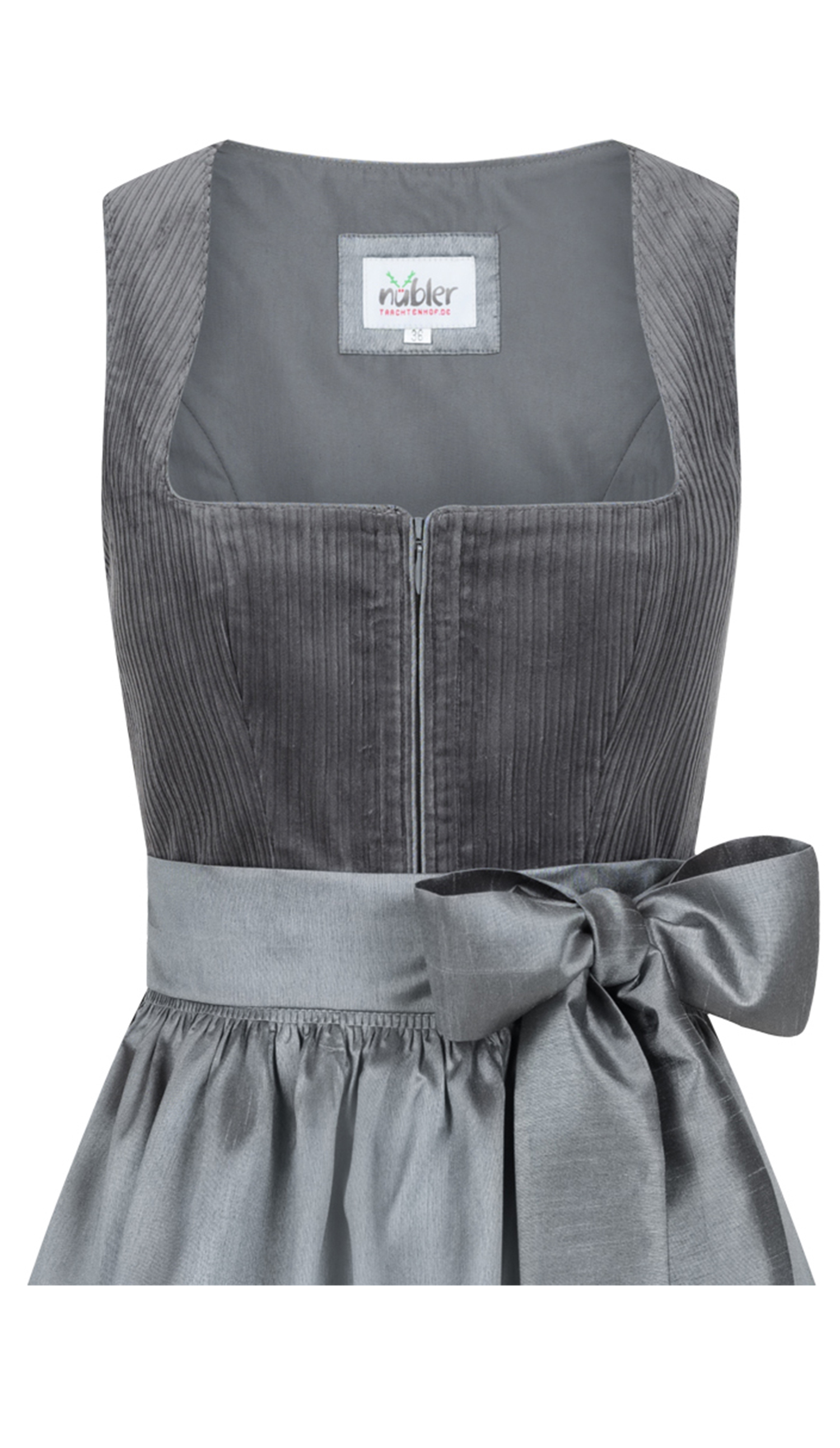 Dirndl lang Florentine in Schiefer von Nübler
