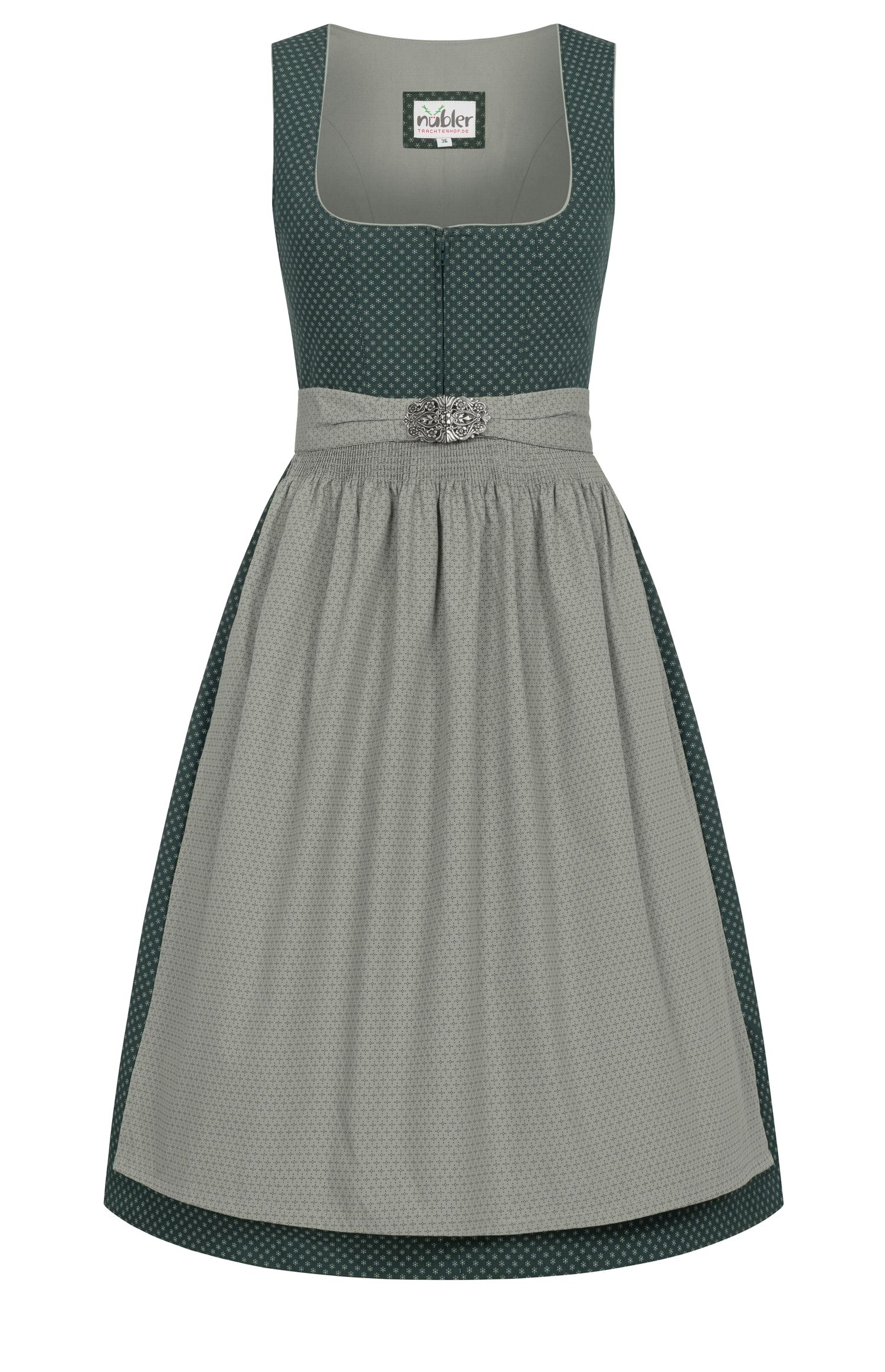 Midi Dirndl Petra in Grün von Nübler