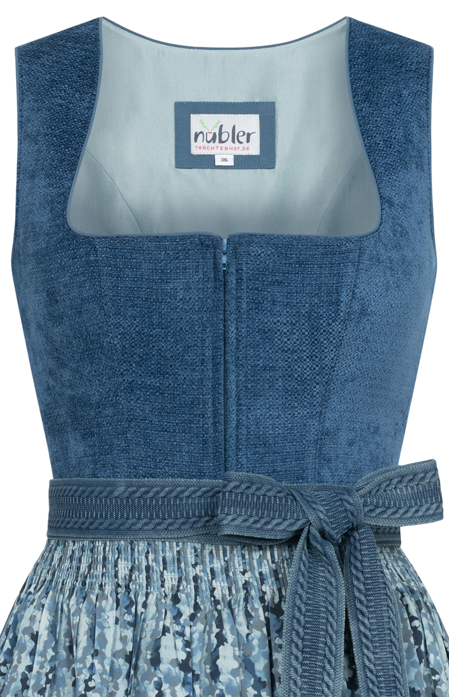 Midi Dirndl Kalea in Kornblume von Nübler